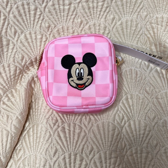 Stoney Clover Lane Handbags - STONEY CLOVER Disney Mickey Mouse patched by scl mini pouch NWT
